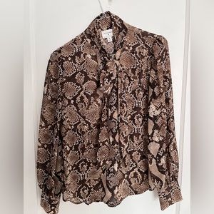 Altuzarra x Target snakeskin blouse